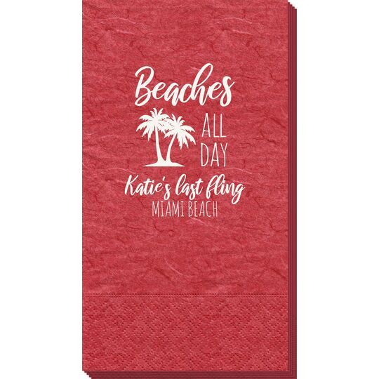 Beaches All Day Bali Guest Towels